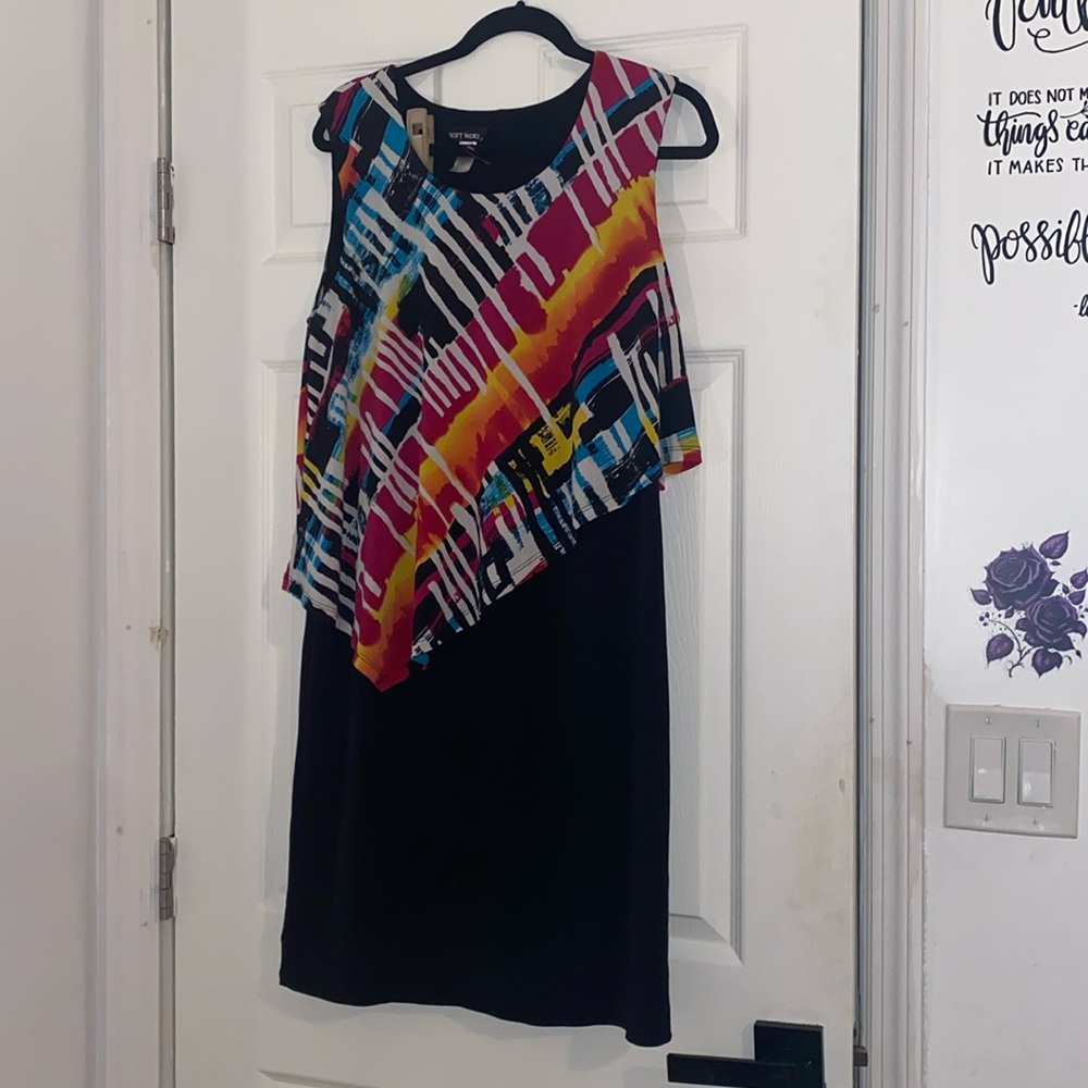 Soft Works Multicolor Sleeveless Dress